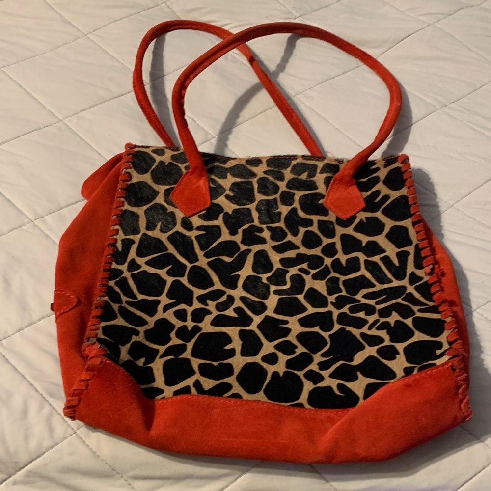 Stylish Red and Black Tote Bag